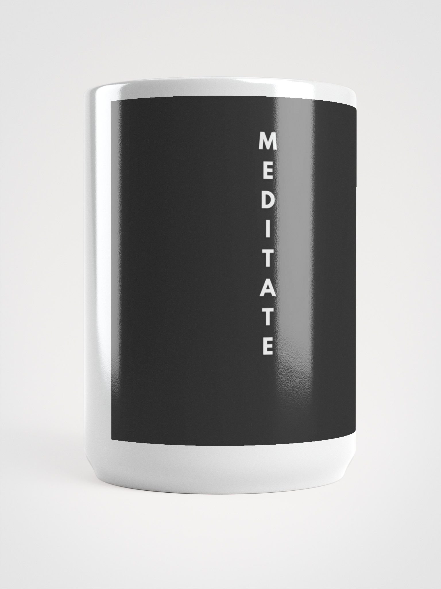 MEDITATE White Glossy Mug product image (1)