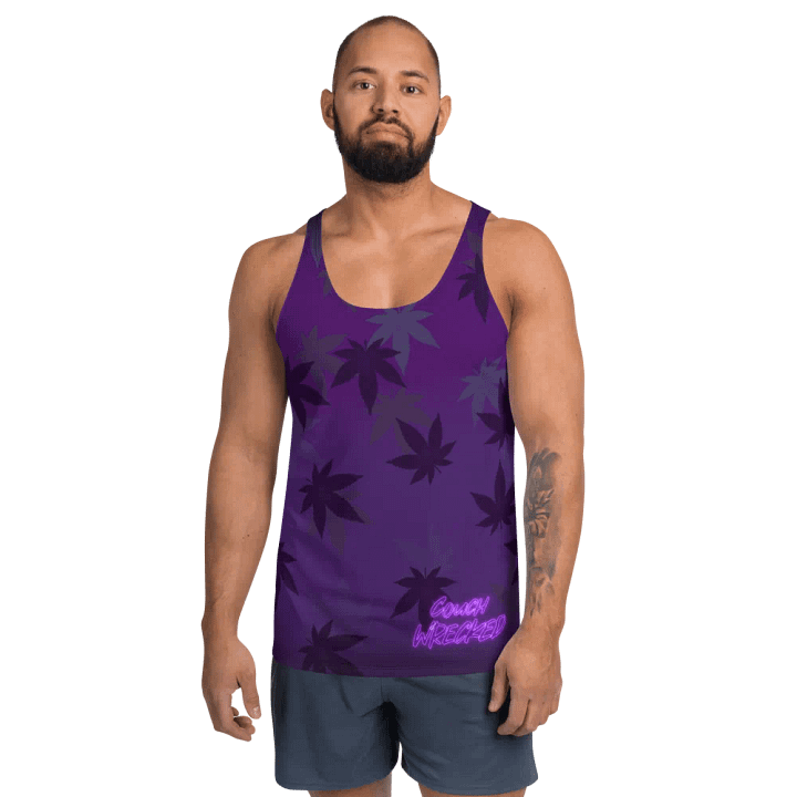Tank Top Leafy Purple product image (1)