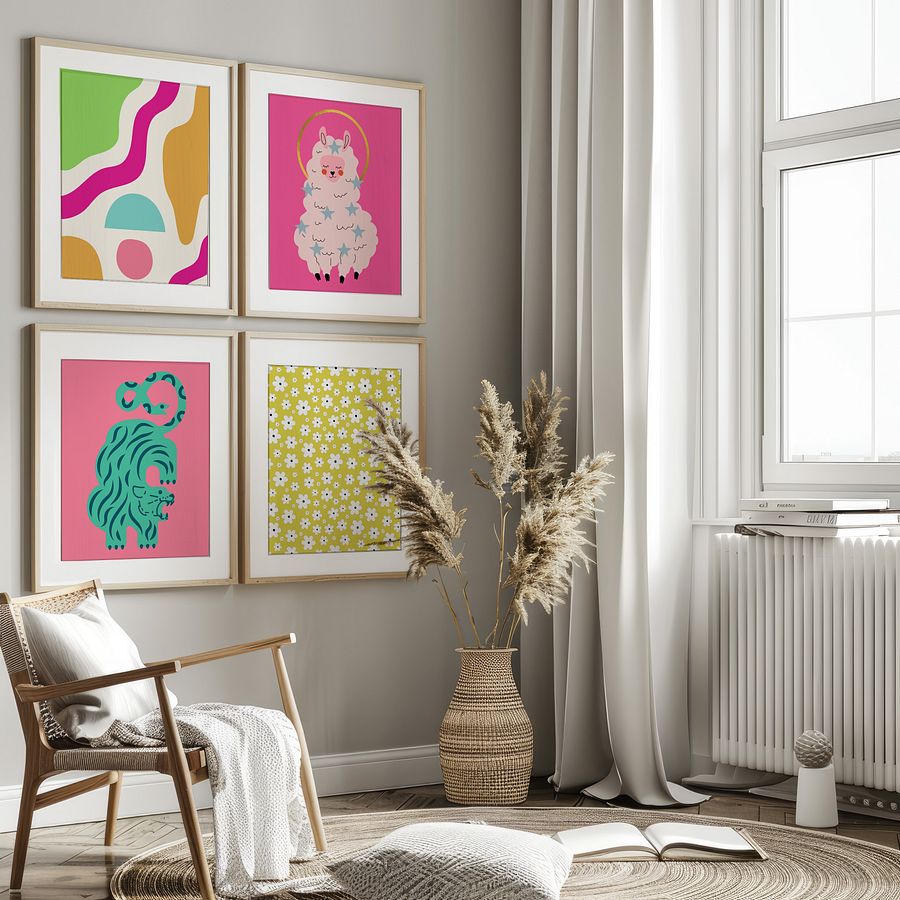 Eclectic Pop Art Gallery Wall Set of 10 DIGITAL Prints product image (4)