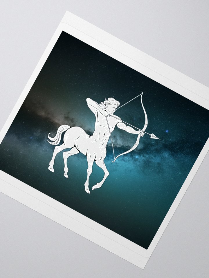 Exclusive Sagittarius Zodiac Sticker: Centaur Archer in Cosmic Twilight - Perfect for Astrology Fans and Unique Gifts! product image (5)