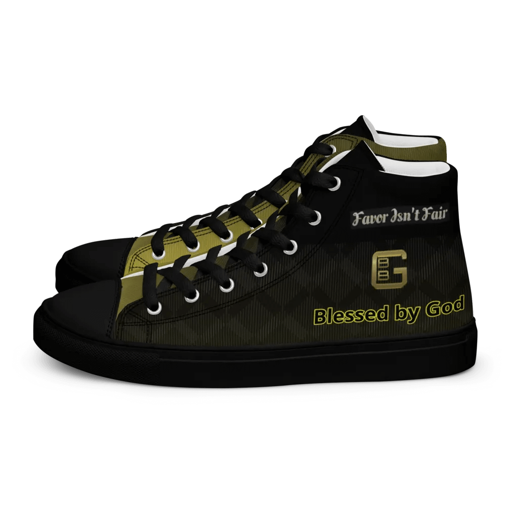 BBG Black and Gold High Tops - Black Soles product image (1)