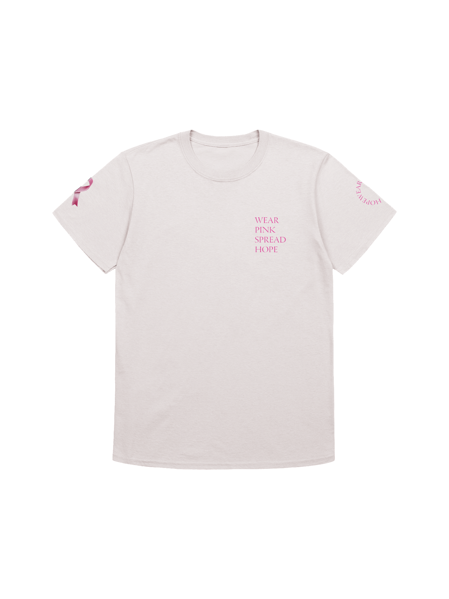 Pink Ribbon Breast Cancer Awareness T-Shirt product image (1)