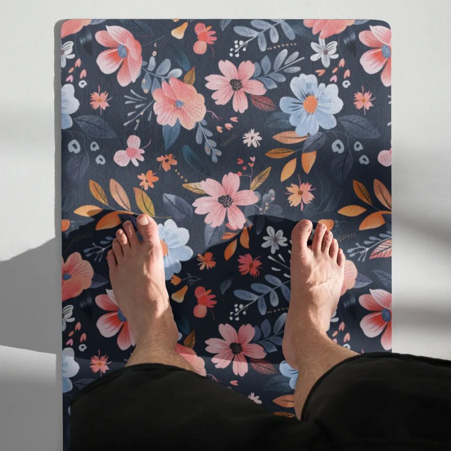 Floral Pattern Yoga Mat by Treasure Pie product image (4)