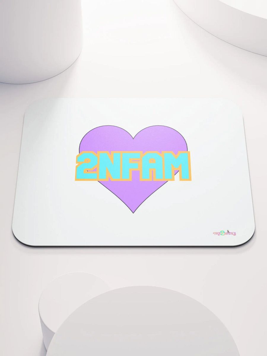2NFAM Heart Classic Mouse Pad (White) product image (2)
