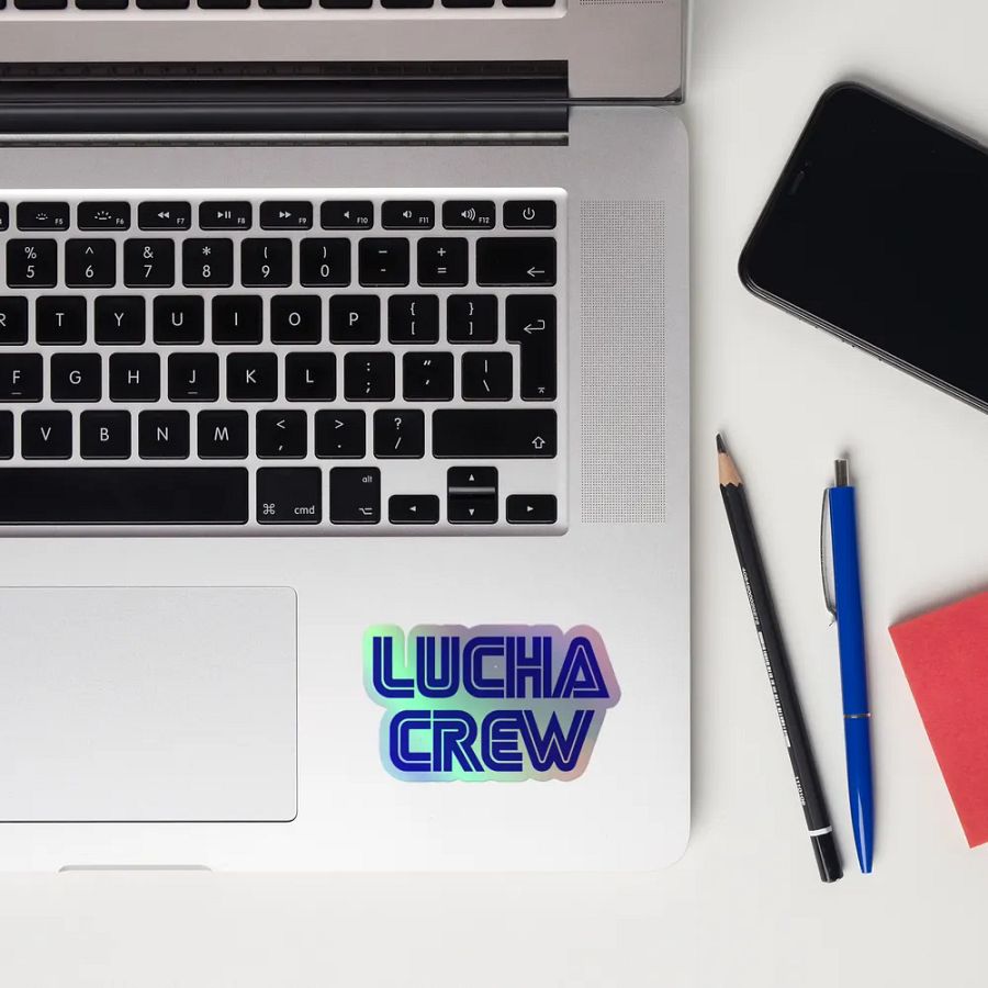 LUCHA CREW logo holo sticker product image (10)