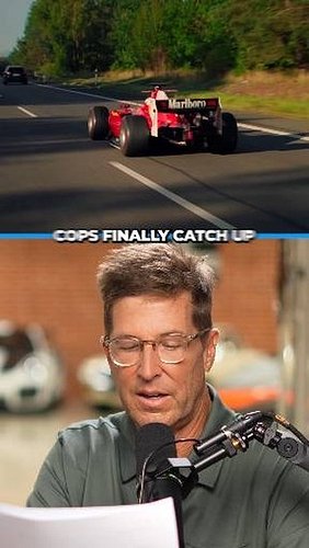 This guy got busted driving an F1 car through public highways?! We think the cops should've let him go! Watch the full reacti...