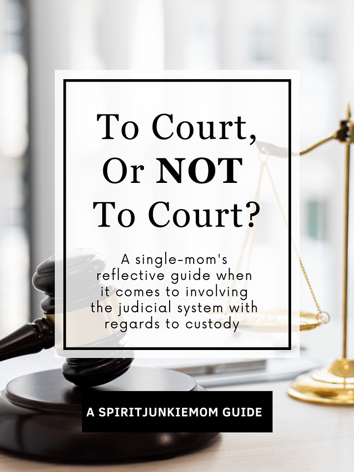 To Court or NOT to Court - A Reflective Guide for Mama's Going Through Separation product image (2)