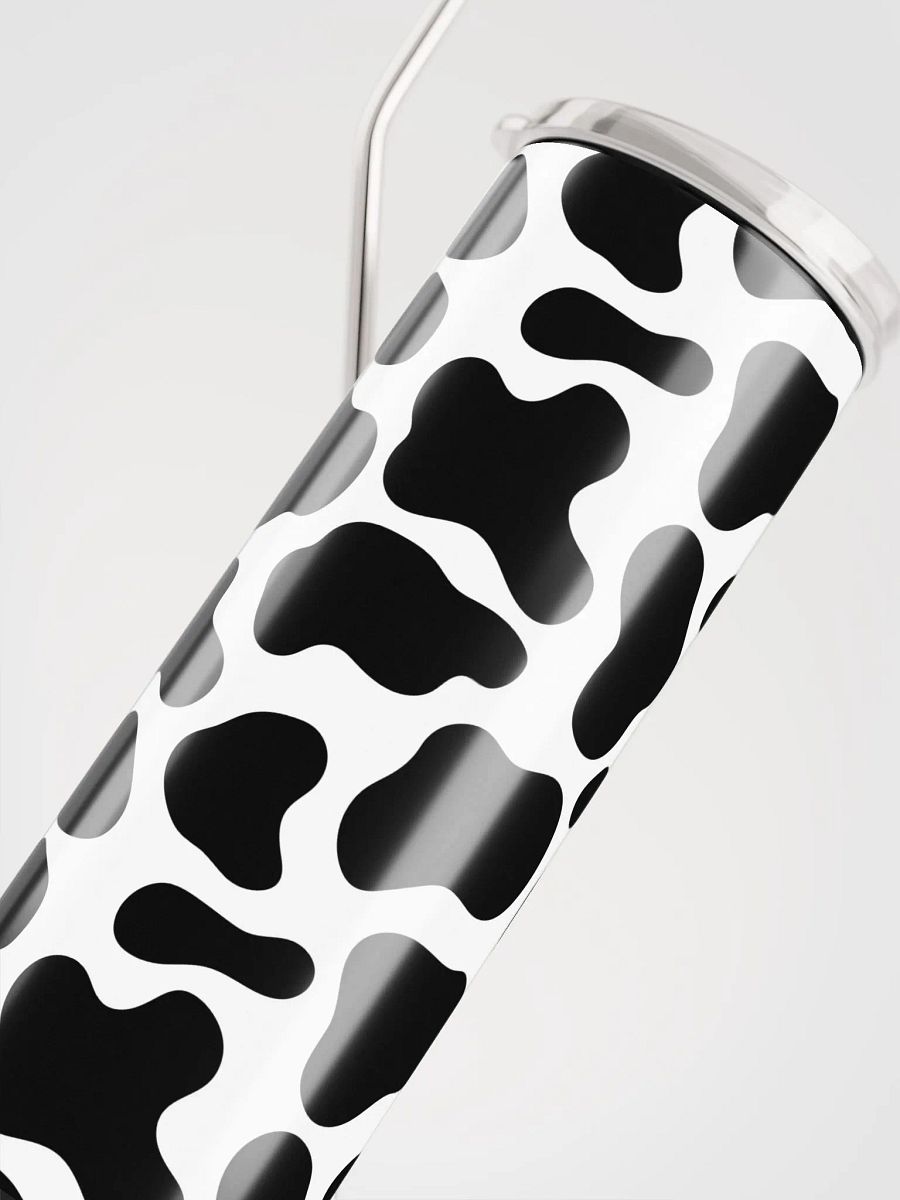Moo-ve Over for Style with our Cow Print Stainless Steel Tumbler | Eco-Friendly 20 oz Tumbler with Reusable Straw product image (5)