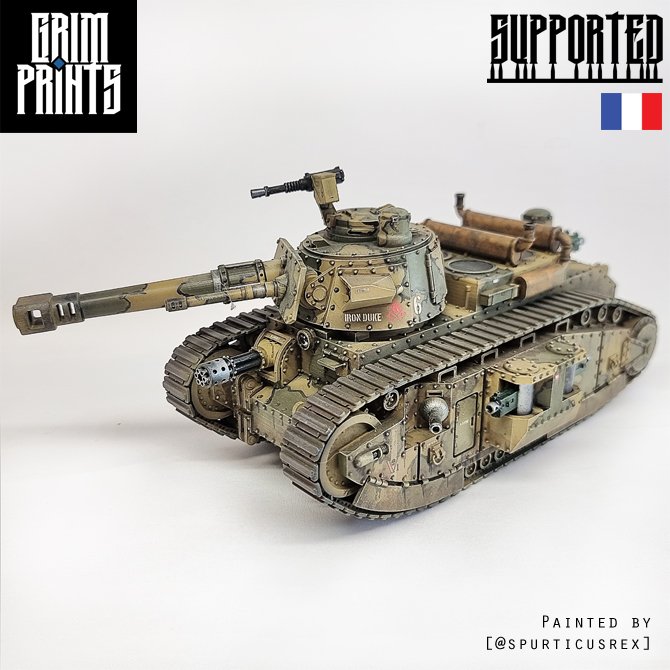 Grim Char 2C Heavy Tank STLs product image (1)