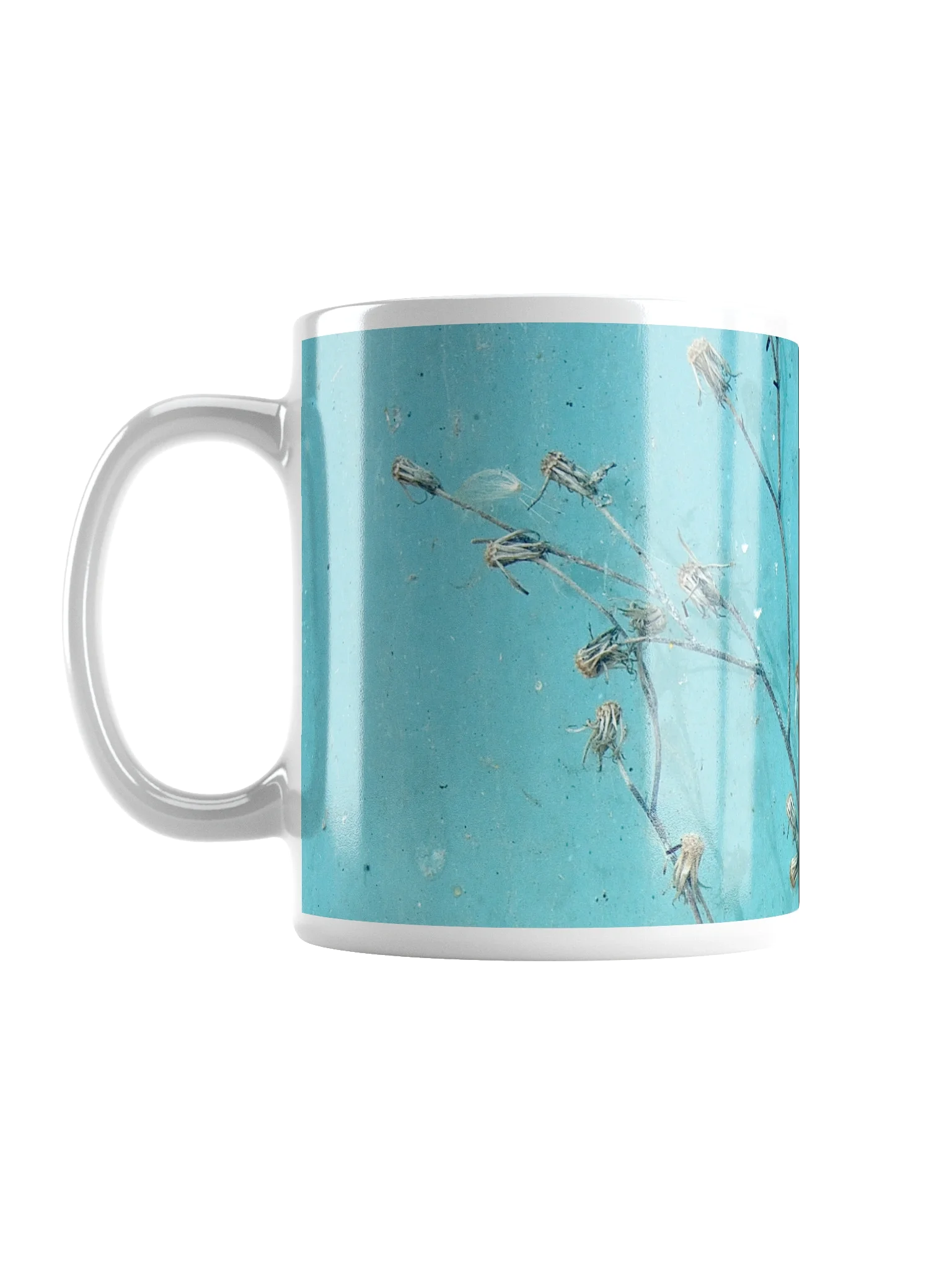 Keramiktasse weiß - Trockenblumen product image (1)