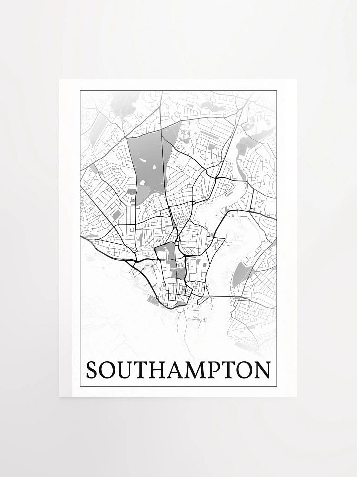 Southampton, England, city map print product image (2)