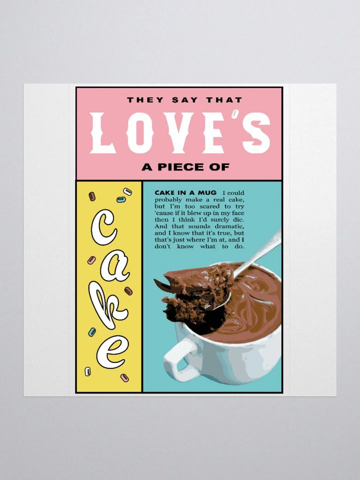 Cake in a Mug Sticker product image (1)