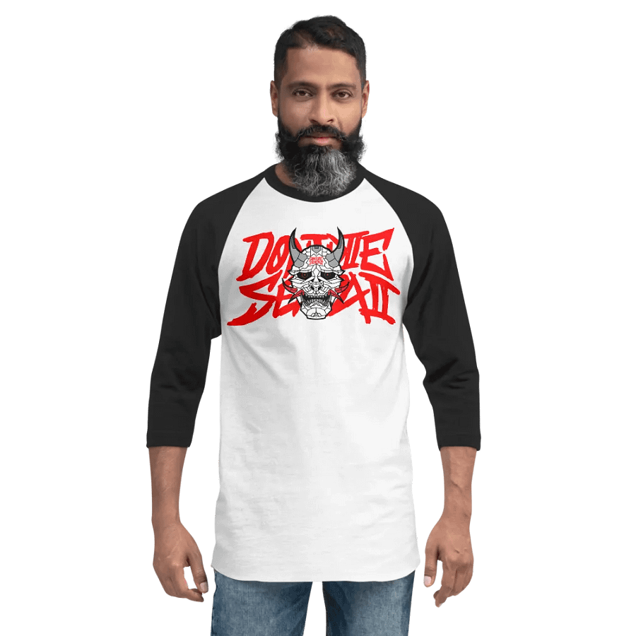 DontDieSenpai Double Logo Reverse Raglan Shirt product image (5)