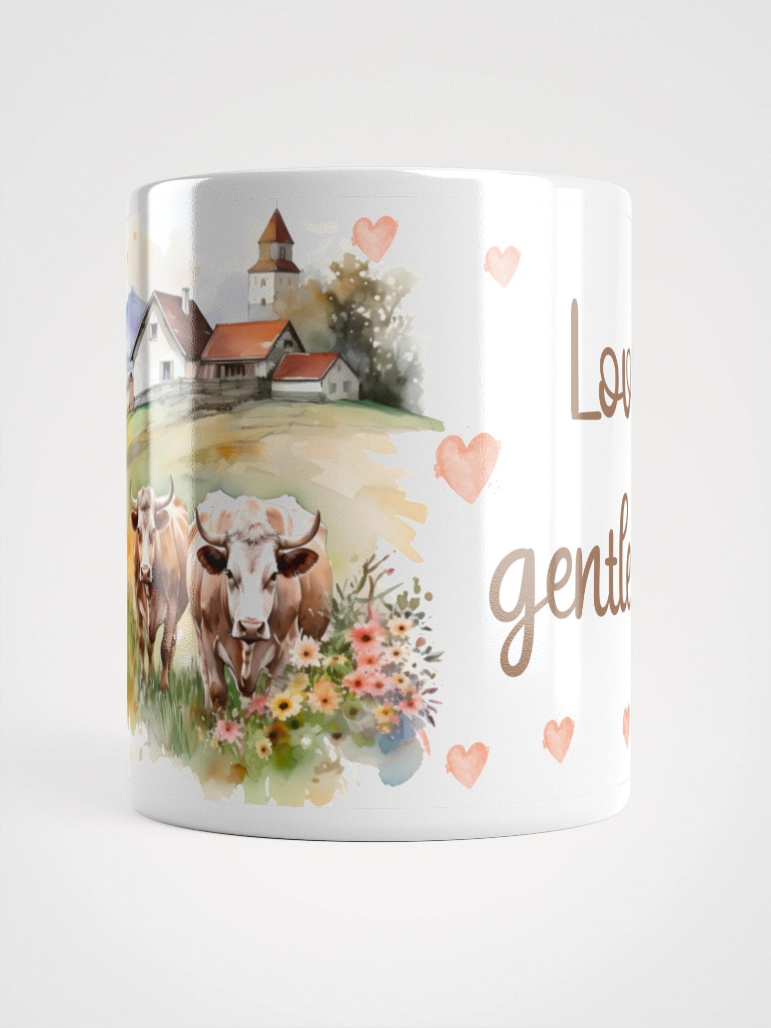 Gentle Giants Cow Watercolor Mug product image (16)