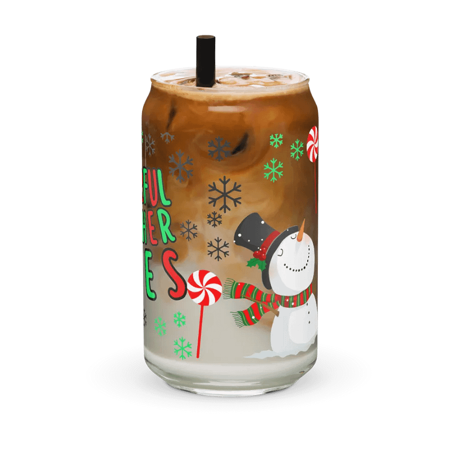 Cheerful Teacher Vibes Can-Shaped Glass product image (42)