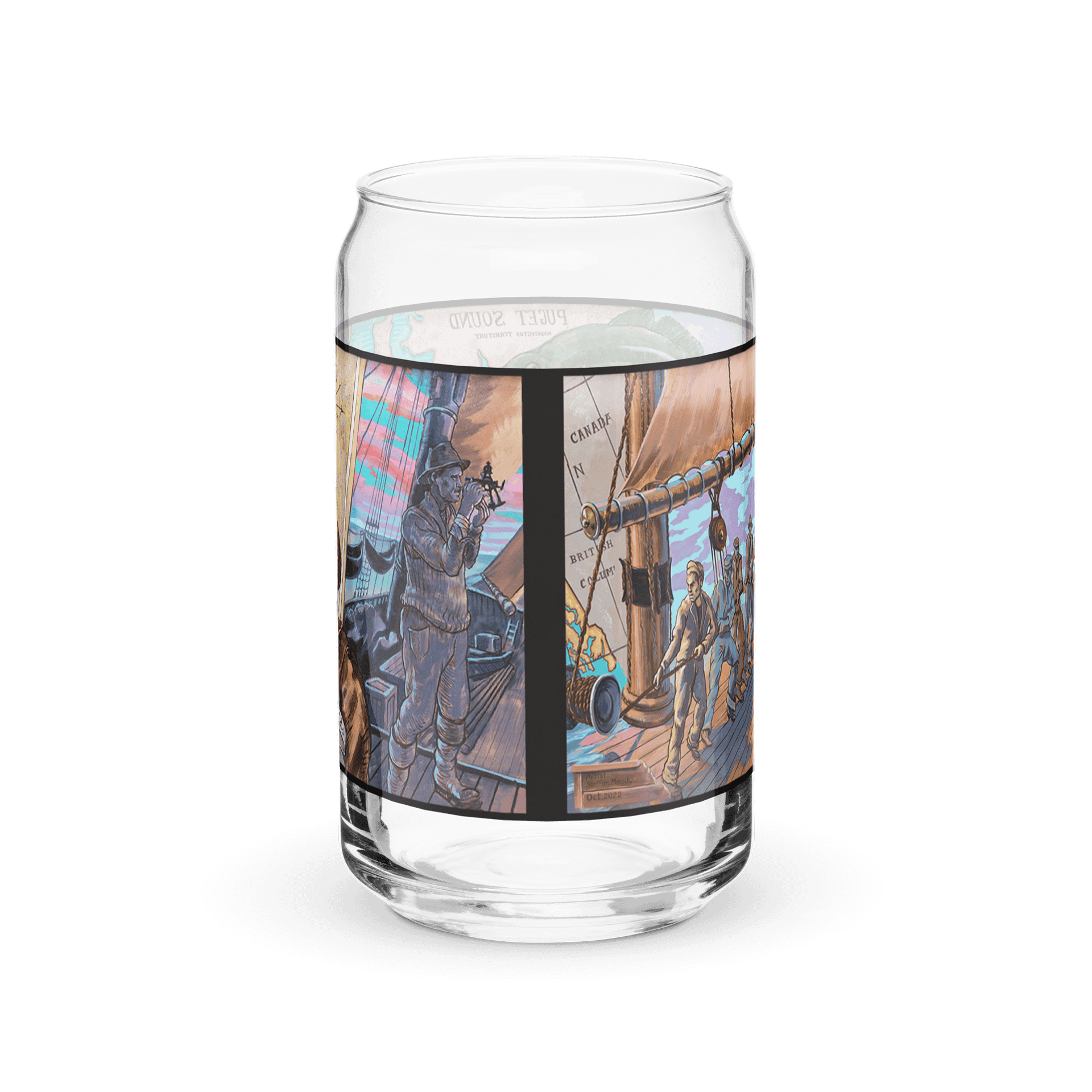 Poulsbo Maritime Glass Can product image (6)