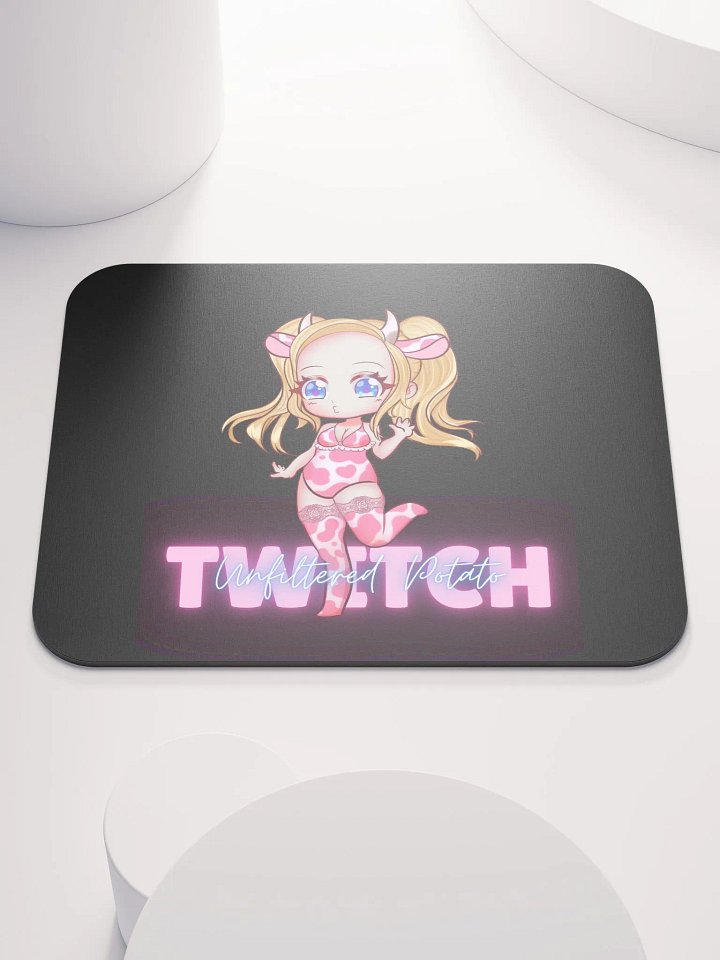 Chibi Cow-Printed Mouse Pad product image (1)
