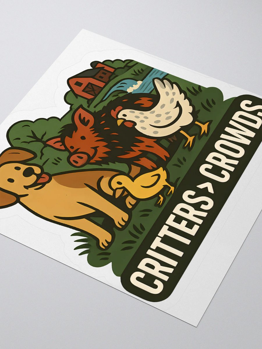 Critters over Crowds Sticker product image (3)