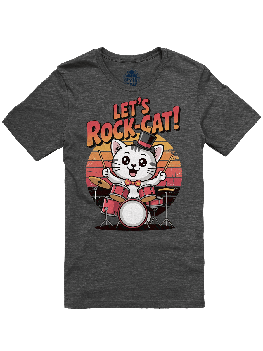 Rock-Cat Drummer T-Shirt product image (4)