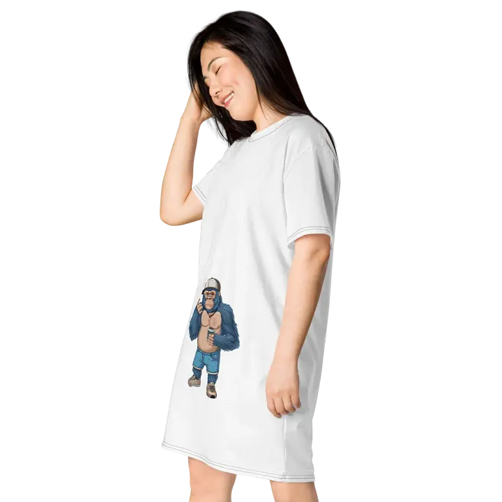 Blue Gorilla T-Shirt Dress product image (2)