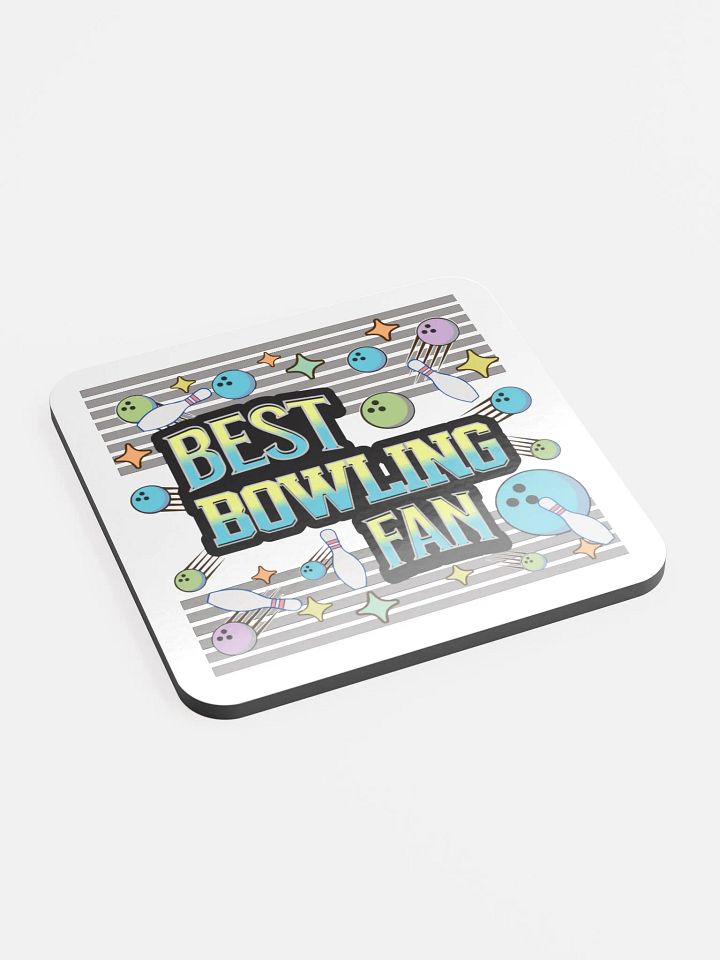 Best Bowling Fan Fanatic Glossed Cork Coaster product image (2)