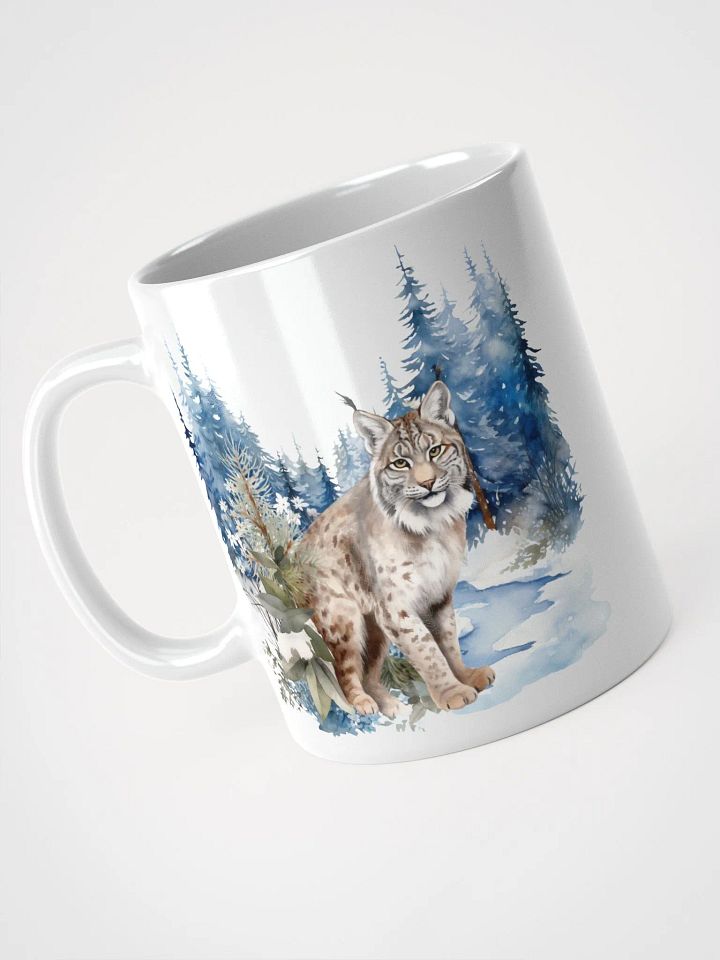 Winter Lynx White Glossy Mug product image (2)