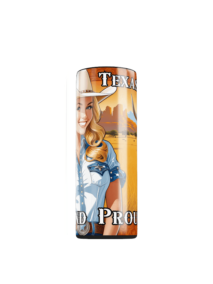 Texas Girl 20 oz Skinny Stainless Steel Tumbler - v5 product image (1)