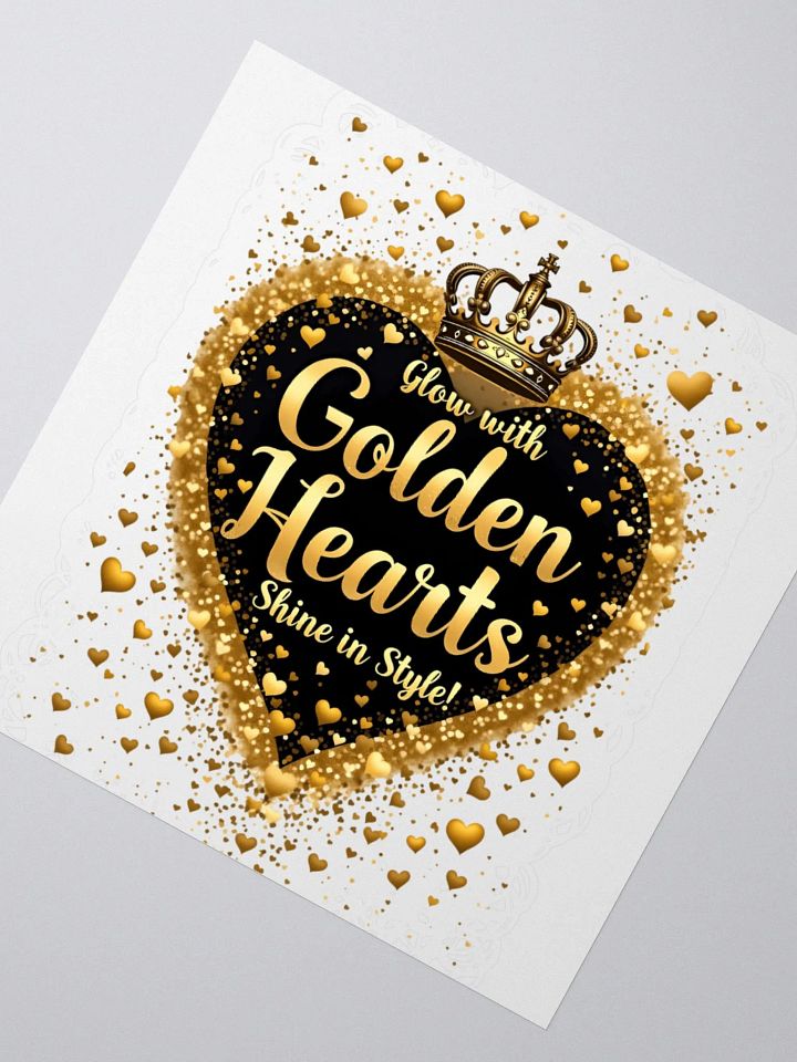 Black History Month Golden Hearts Shine in Style Kiss Cut Stickers product image (5)