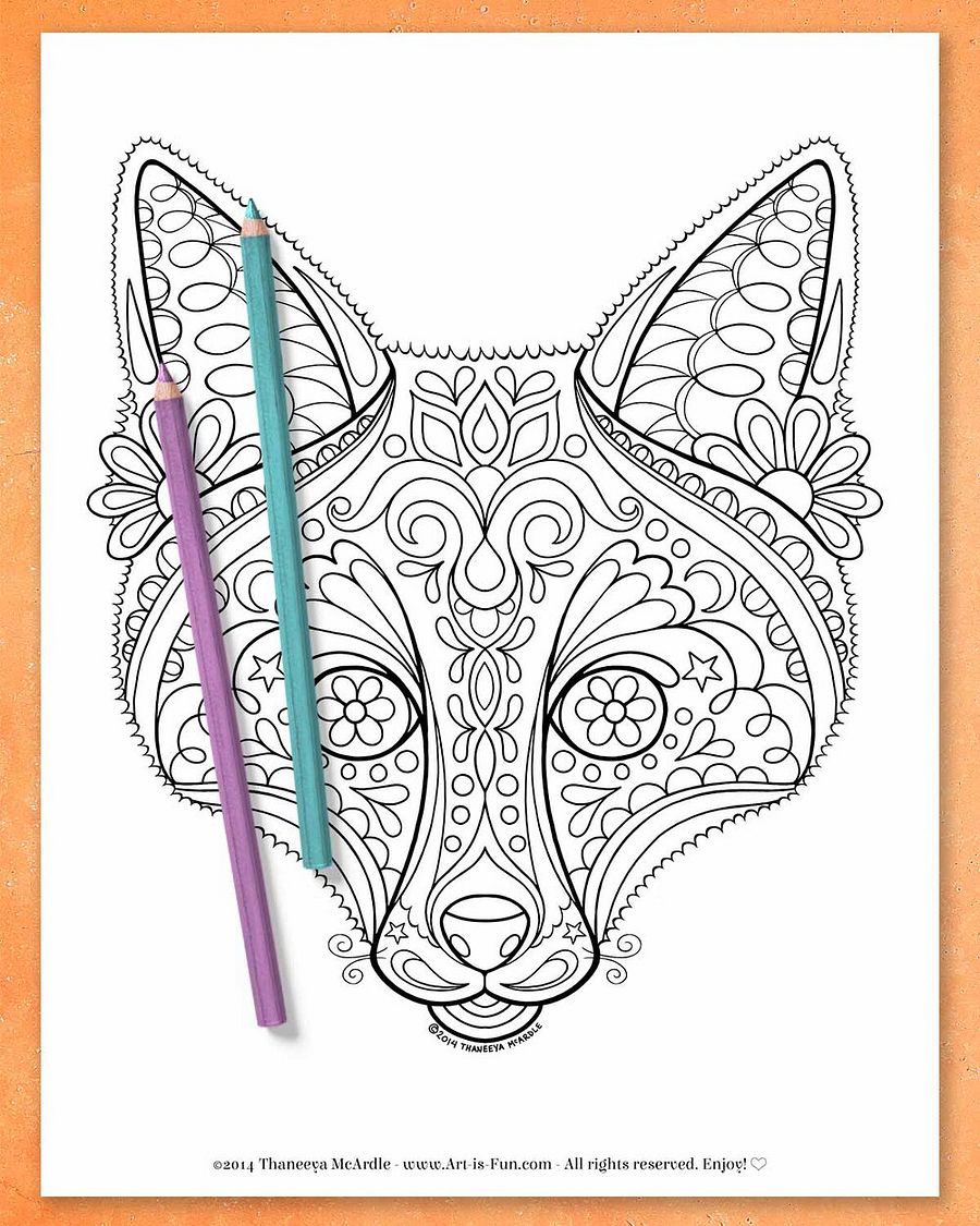 Groovy Animals Coloring Pages product image (4)