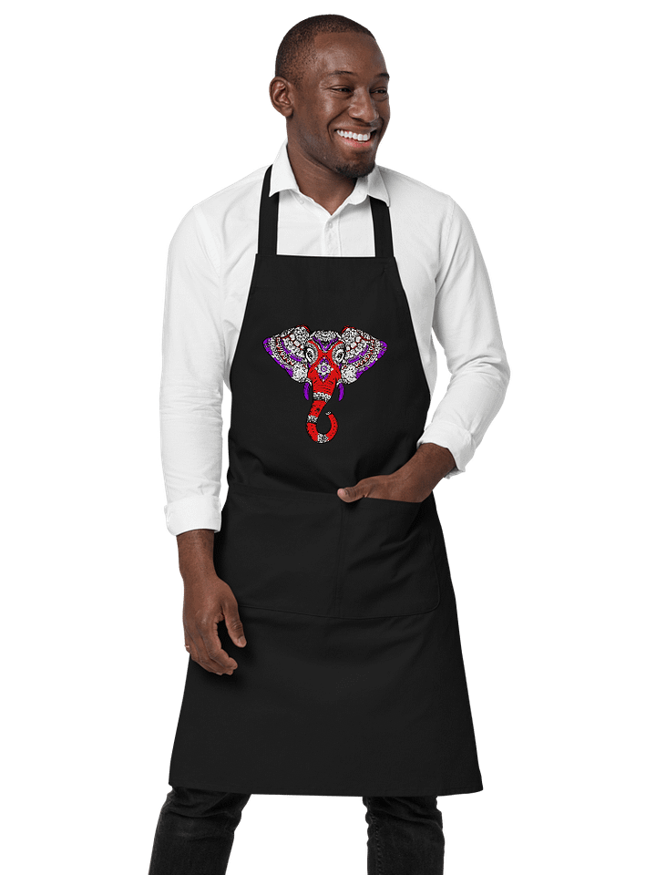 Indian Elephant Cotton Twill Apron product image (1)