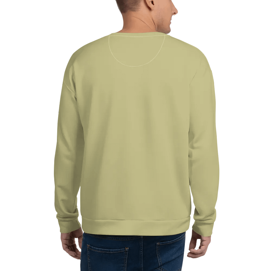 Plain Medium Yellow True Summer Unisex Recycled Polyester Heavyweight Premium Sweatshirt by Treasure Pie product image (7)