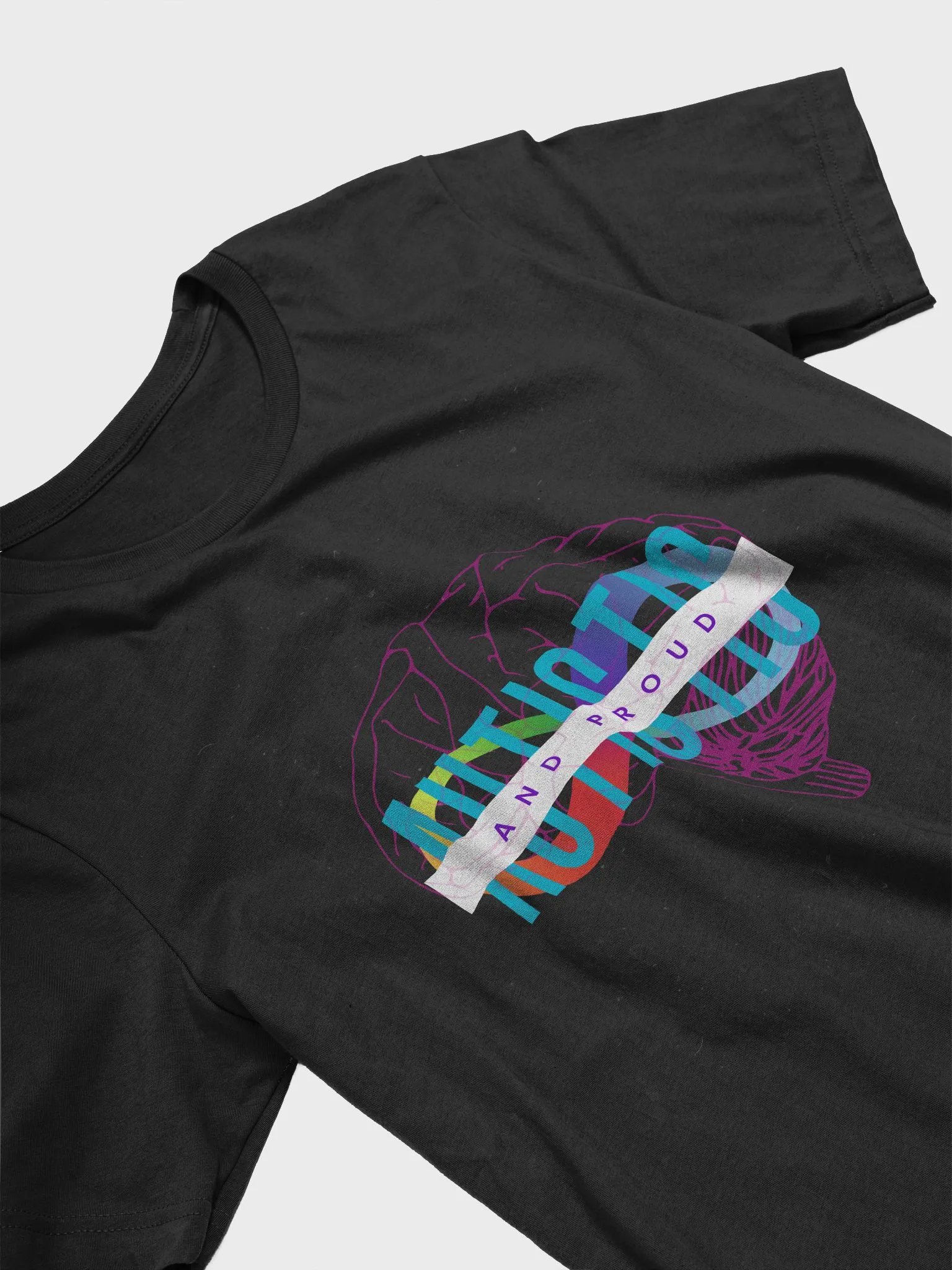 Autistic and Proud Infinity Brain Shirt product image (3)