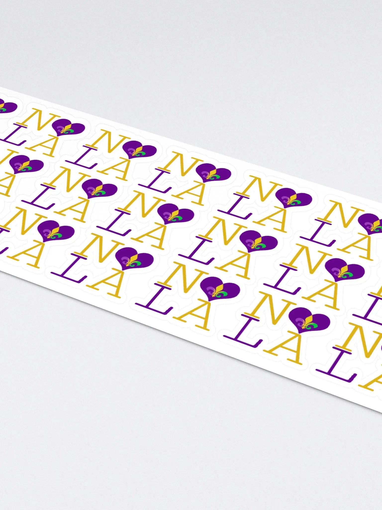 I LOVE NOLA **LEGACY STICKER** (MARDI GRAS 3 LONG) product image (4)