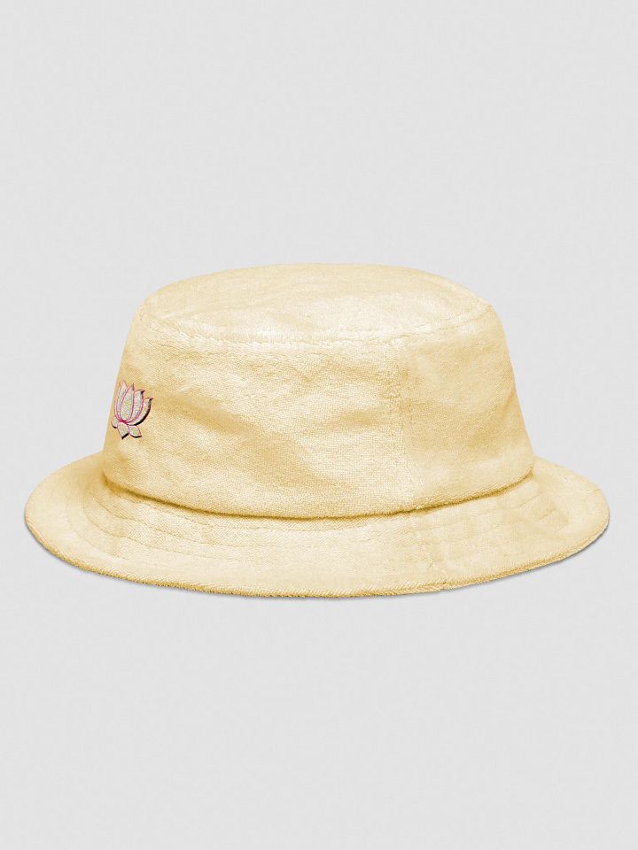 Golden Lotus Terry Cloth Bucket Hat product image (2)