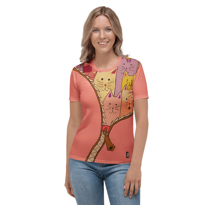 "Unleash The Cats" Women's Tee (Pink) product image (1)