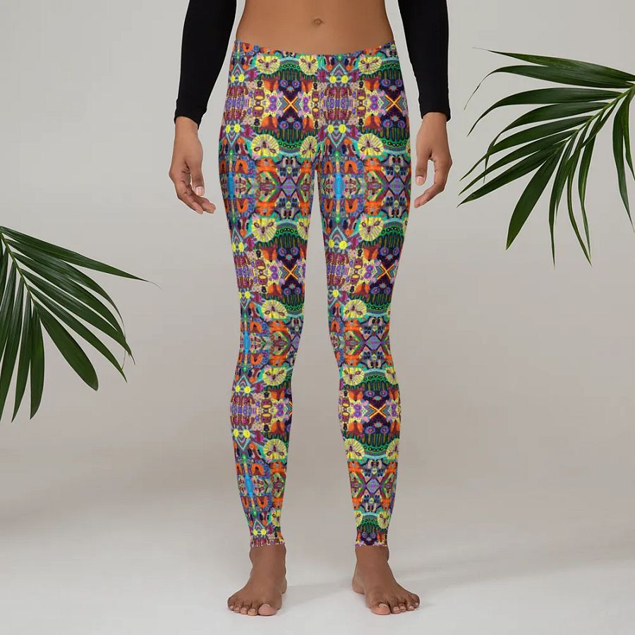 Abstract Doodle Art Animals Ladies Leggings product image (2)