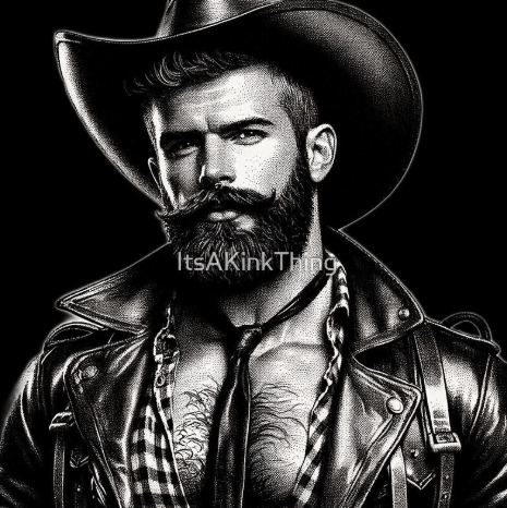 Gay San Francisco Leather Stallion Cowboy Gay Pride Graphic Design product image (1)