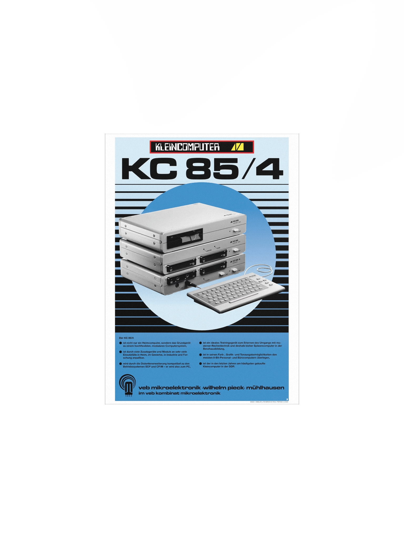 DDR Kleincomputer KC85/4 Poster (pristine design) product image (1)