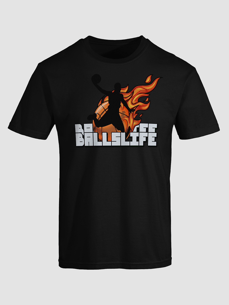 Flaming Basketball Silhouette Tee product image (43)