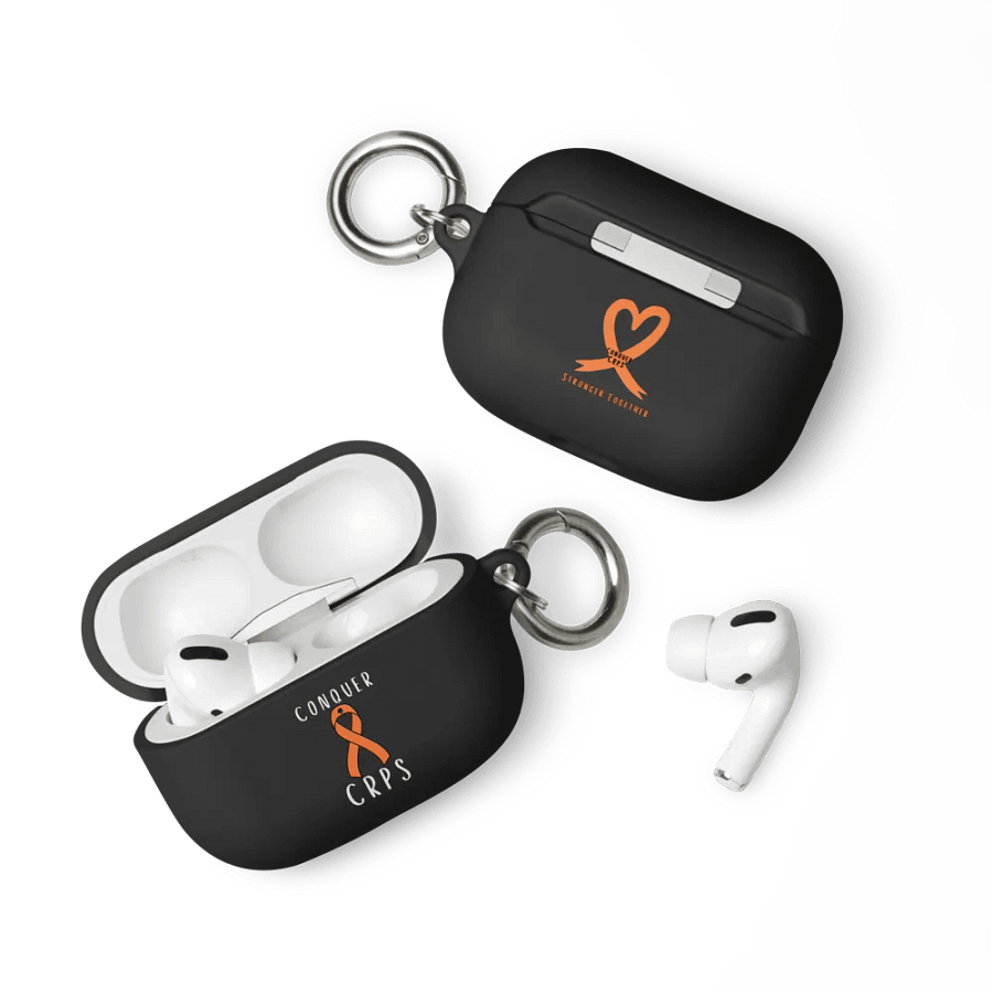Classic Conquer CRPS Airpods Case- White Print product image (3)