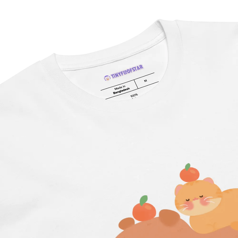 Capybara and Orange Cat Premium Unisex T-Shirt product image (4)