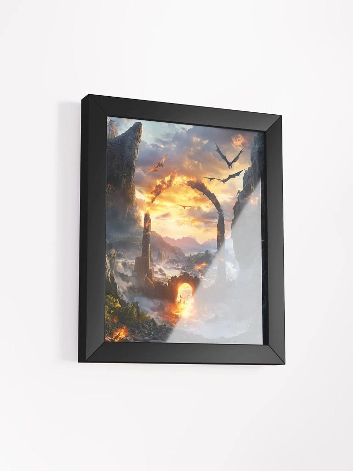 Dwellings of Eldervale Framed Wall Art - Board Game Room Artwork product image (2)