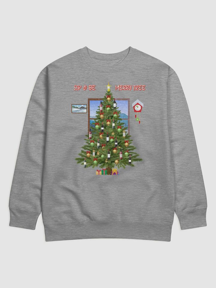 Sip And Be Merry Tree - Funny Christmas Sweatshirt product image (7)