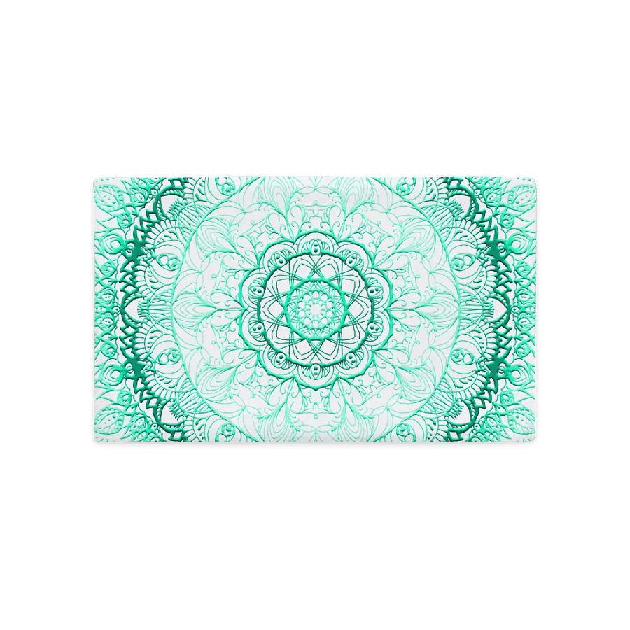 Teal Mandala Dreams Premium Pillow Case product image (5)