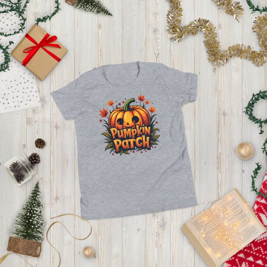 Jack-O'-Lantern Patch Youth Tee product image (20)