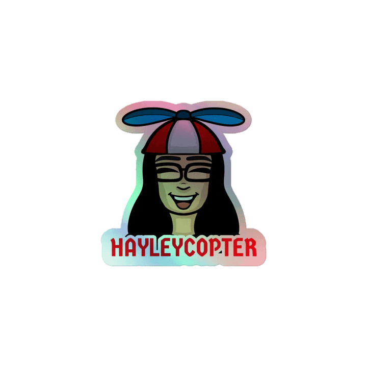 Hayley-Copter Holographic Sticker product image (1)