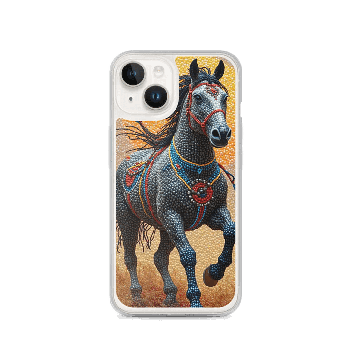 Faux Beaded Horse Mosaic iPhone® Case product image (2)