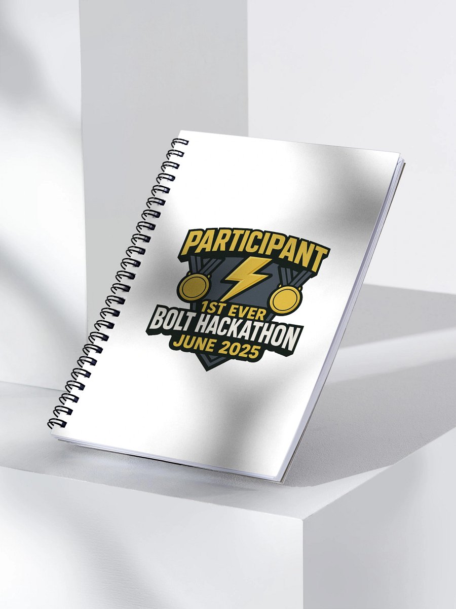 1st Ever Bolt Hackathon Spiral Notebook product image (1)