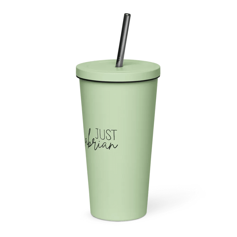 JustCabrian Logo Insulated Tumbler with straw product image (46)