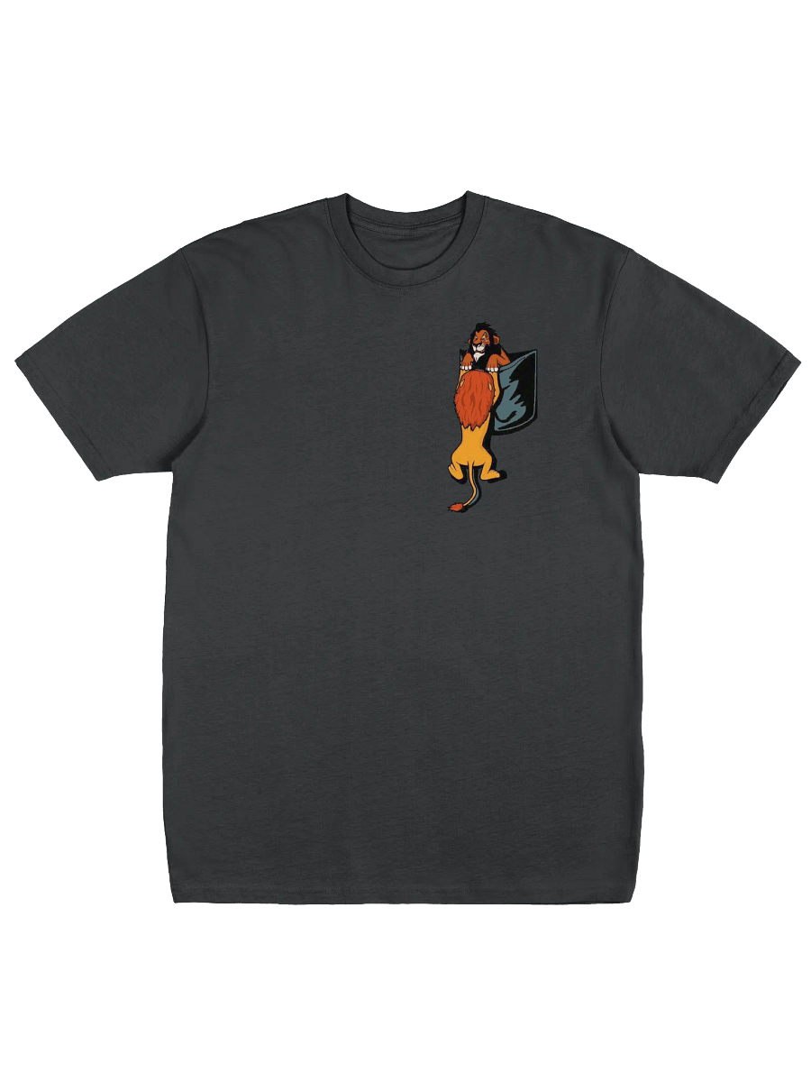 Lion Cliff Betrayal T Shirt – Funny Cartoon Twist – Iconic Scene Parody – Sarcastic Pop Culture Fashion product image (3)